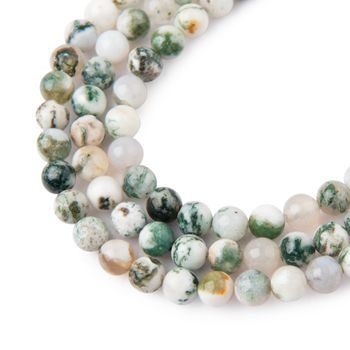 Tree Agate beads 6mm
