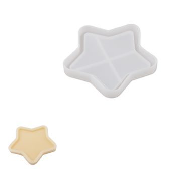 Silicone mold for creative materials star 105 x 105 x 10 mm.
