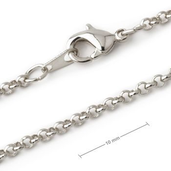 Finished chain 17 cm platinum No.35