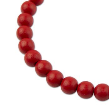 Wooden ridged beads with large hole for Macramé 18mm