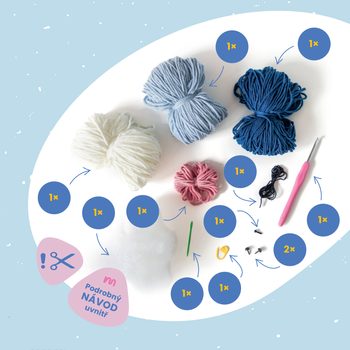 Manumi kreativní sada na háčkování pan Hrošík