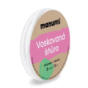 Voskovaná šnúra 2mm/2m biela