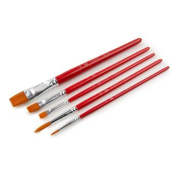 Van Gogh round brushes with synthetic hair for details for aquarelle 3pcs