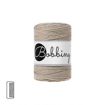 Bobbiny Fir textil Macramé Baby 3PLY 1,5mm Beige