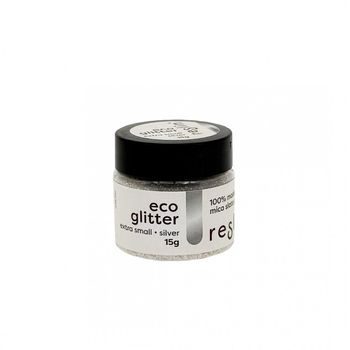 Reslin eco glitry do ekologické pryskyřice 15 g vel. XS v barvě stříbra