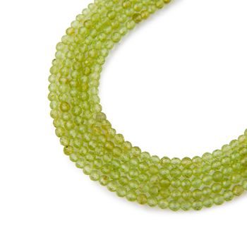 Olivine AAA faceted beads 2mm