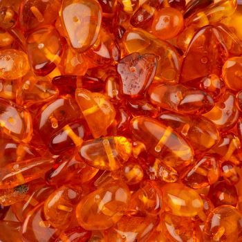 Amber bead round 6mm cognac