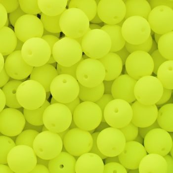 Pressed beads Estrela NEON 6mm yellow