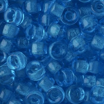 Mărgele din sticlă cu miez larg 6mm Aqua
