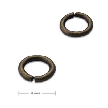 Jump ring 4mm antique brass