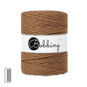 Bobbiny macramé priadza XXL 3PLY 5mm Caramel