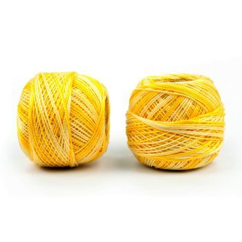 Pearl cotton thread ombre yellow