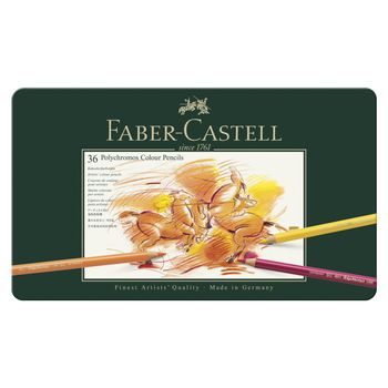 Faber-Castell sada pastelek Polychromos v plechové krabičce 36ks
