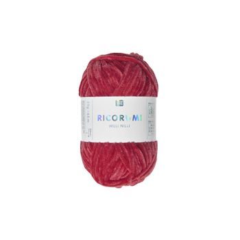 Chenille yarn Ricorumi Nilli Nilli colour shade 009 red