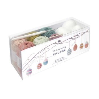 Crocheting kit Easter eggs natural colours