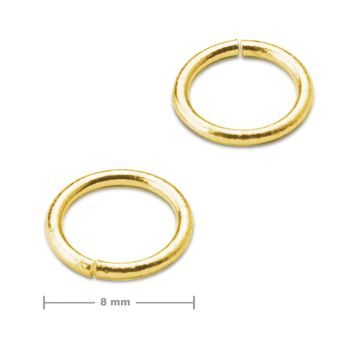 Piesă legătură rotundă 8mm de culoare aurie