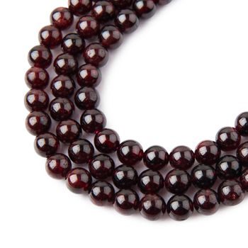 Garnet beads 6mm