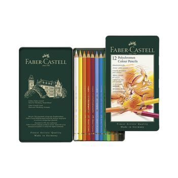 Faber-Castell sada pastelek Polychromos 12 ks detail balení