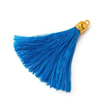 Silk tassel 5cm blue