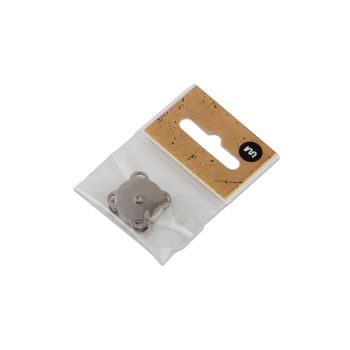Haberdashery half ring 41 x 29 mm in light rose gold color