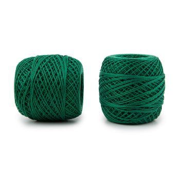 Crochet and embroidery thread Perlovka 85m grass green