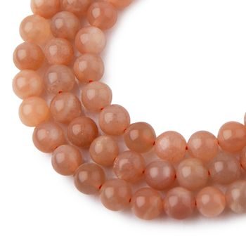 Peach Moonstone A beads 8mm