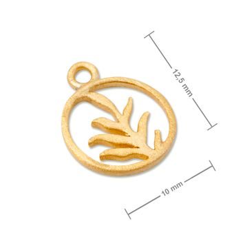 Amoracast pendant spring leaves 12,5x10mm gold-plated