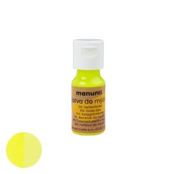 Manumi tekutá barva do mýdla 10 ml neonově žlutá