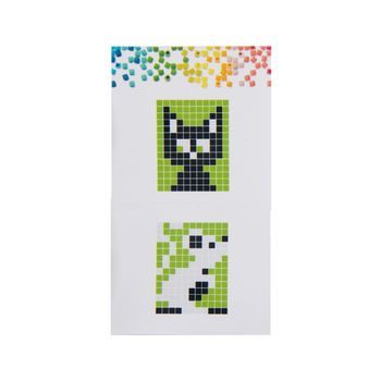 Pixel keychain set animals 3pcs