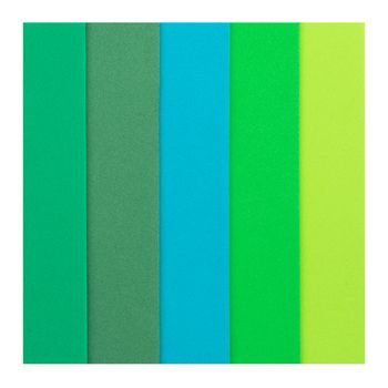 Moosgummi pěnovka 10 listů odstíny zelené detail