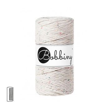 Bobbiny Fir textil Macramé Regular 3mm Rainbow dust