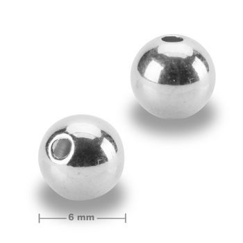 Sterling silver 925 bead 6mm No.384