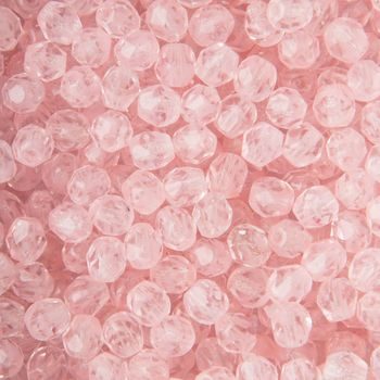 Glass fire polished beads 4mm Light Rosa