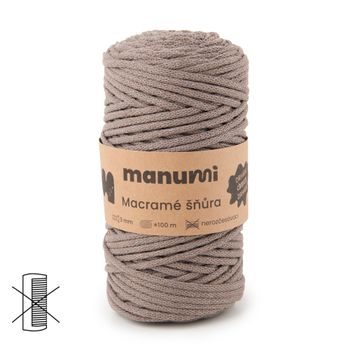 Manumi Macramé cord 3mm mokka