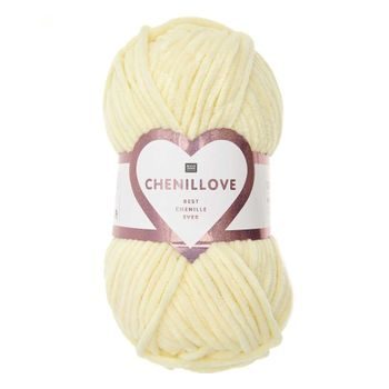 Chenille yarn Chenillove colour shade 003 vanilla