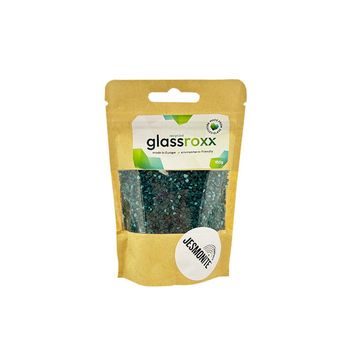 Jesmonite skleněné kamínky GlassRoxx petrolejové 150 g