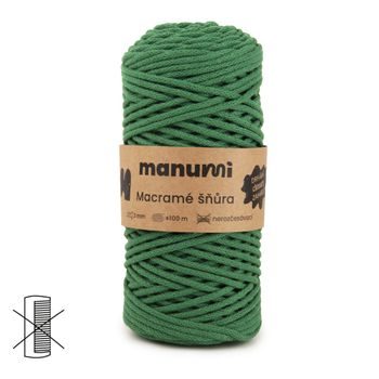 Manumi Macramé cord 3mm green