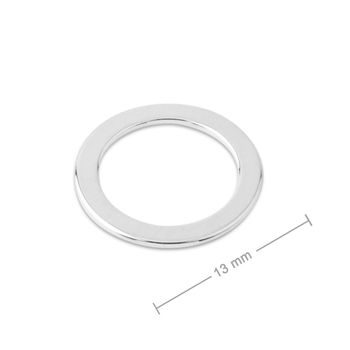 Silver connector ring 13mm No.764