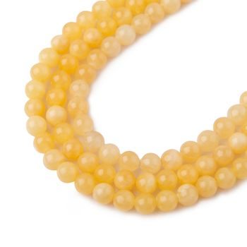 Yellow Calcite beads 4mm