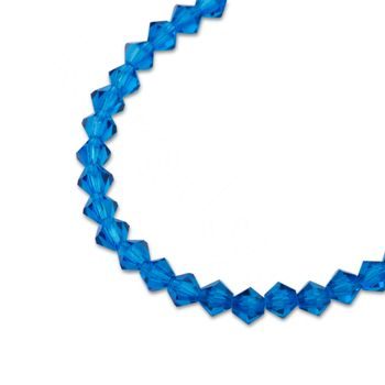 PRECIOSA MC perle Rondelle 3mm Capri Blue