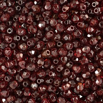 Manumi české broušené korálky 3mm Ruby