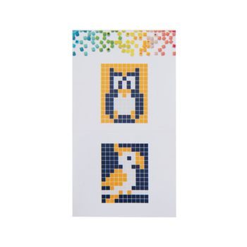 Pixel keychain set animals 3pcs