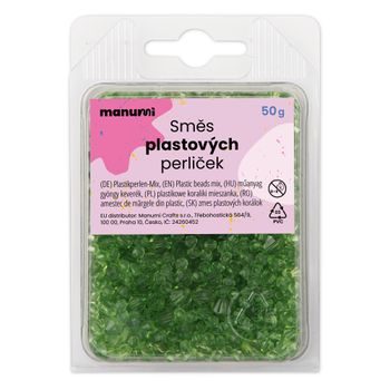 Mărgele acrilice fațetate 4-8mm verde deschis