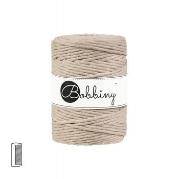 Bobbiny Fir textil Macramé XXL 5mm Beige