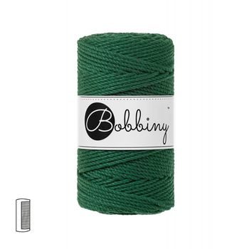 Bobbiny Fir textil Macramé Regular 3PLY 3mm Pine green