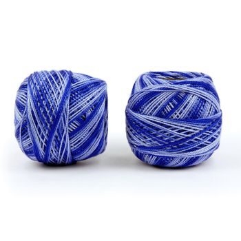 Pearl crochet yarn 85m ombre dark blue