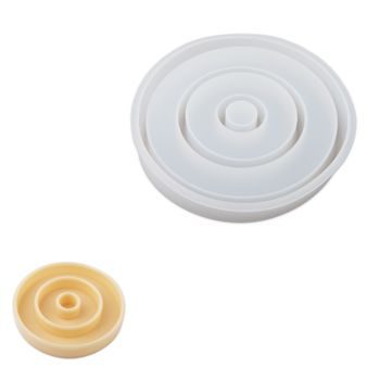 Silicone mould circular holder for 1 candle ⌀140x30mm