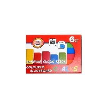 Koh-i-noor school chalks colourful 6pcs