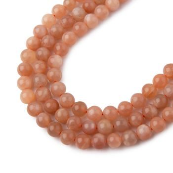 Peach Moonstone A beads 4mm