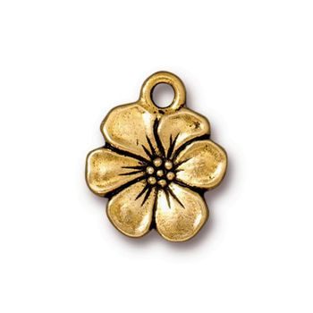 TierraCast pendant Apple Blossom antique gold